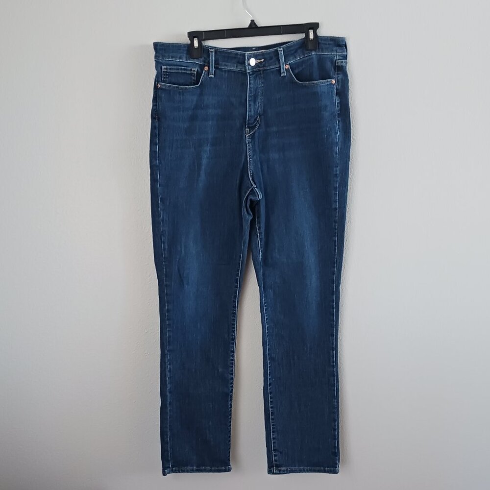 Levi Strauss Shaping High Rise Straight Jeans Size 14